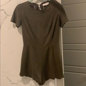 Suede Romper